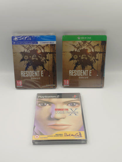 Resident Evil Bundle (PS2, PS4 & Xbox One, PAL) - Factory Sealed